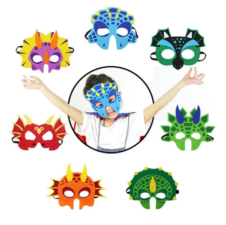 Lot 6 Masques Enfant Licorne - Masques Animaux Halloween Cosplay Fête Enfants
