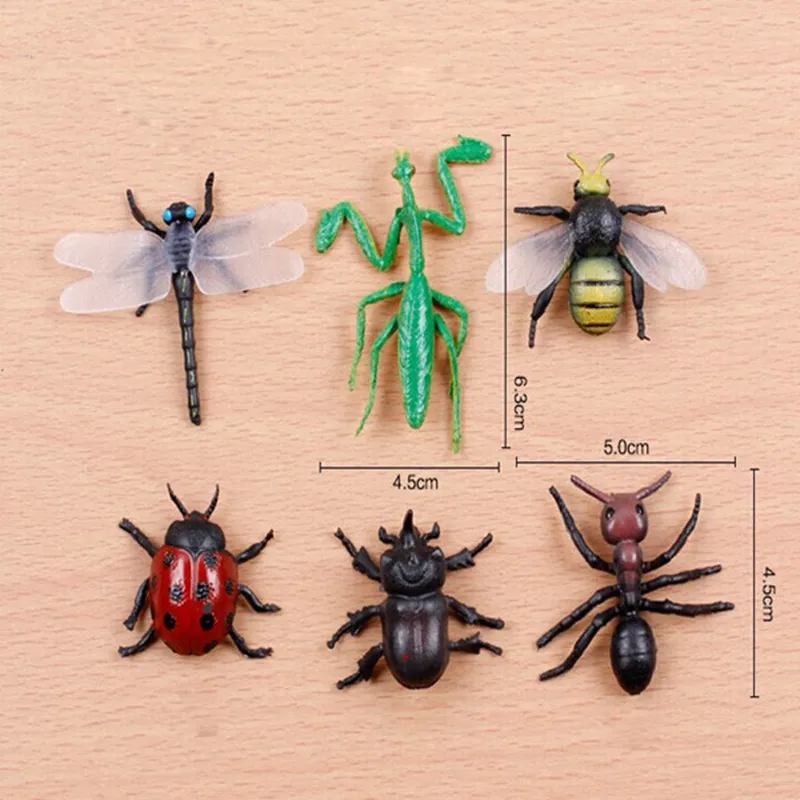 Simulazione Mini Insect Micro Tatuaggi Paesaggio Giardino Fai da te DecorSuitable con piccolo giardinaggio decorativo. Mini, dipinto a mano, ogni colore