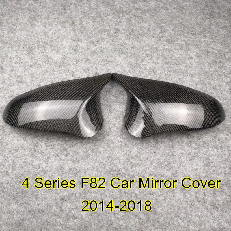 A Pair Fits for BMW 4 Series F82 2014-2018 Replacement Side Mirror Caps Rear Door Wing Rear-view