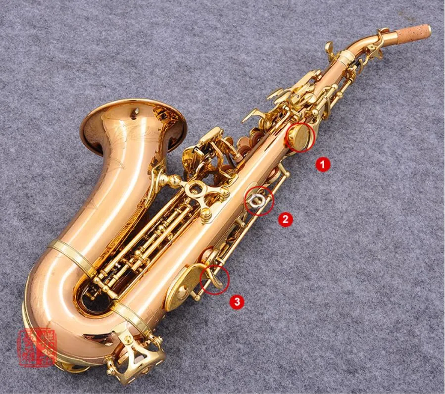 Professional Rose Gold Brass Curved Saxophone Soprano Yanagisawa S901 S 991 With Mouthpiece Patches Pads Reeds And Bend Neck From Music store63 265.28 DHgate.Com