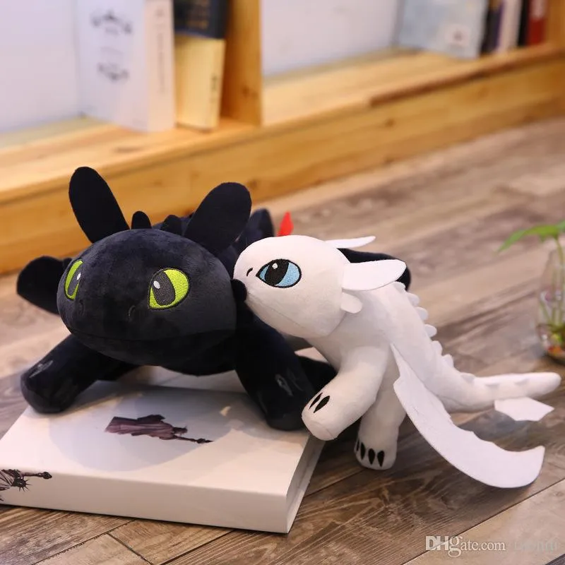 2019 new arrival hot sell toothless plush toys Stuffed Animals Night Fury Dragon doll kids birthday gift wholesale