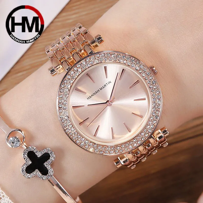 Розовое золото Женщины браслет часы для женщин розового золота нержавеющей стали часы Серебряные часы Женский Элегантный Relogio Feminno 2019 LY191226