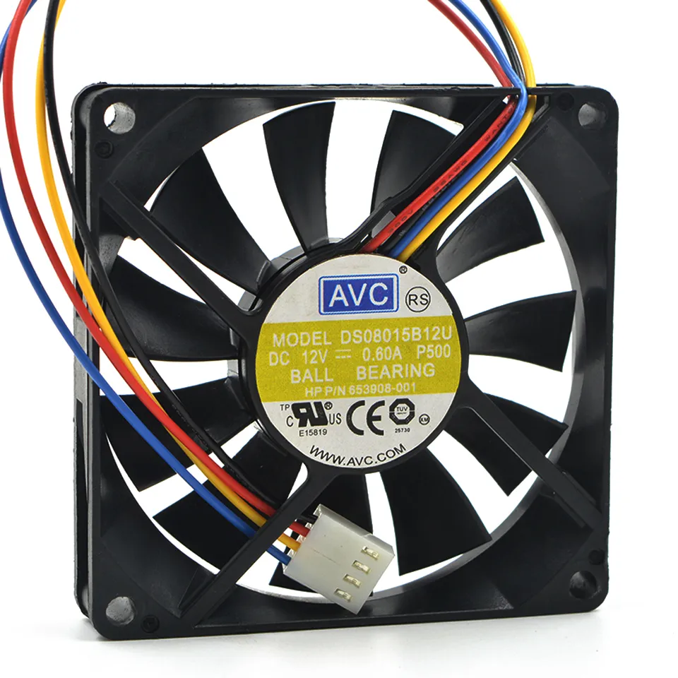 8CM AVC DS08015B12U 팬 8025 80 * 80 * 15 12V 0.60A 지원 PWM 섀시 컴퓨터 냉각 팬