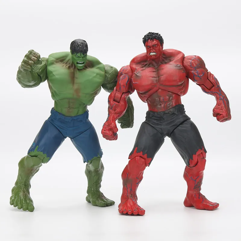 10 Красный И Зеленый Халк Фигурка Мстители ПВХ Рисунок Игрушка.