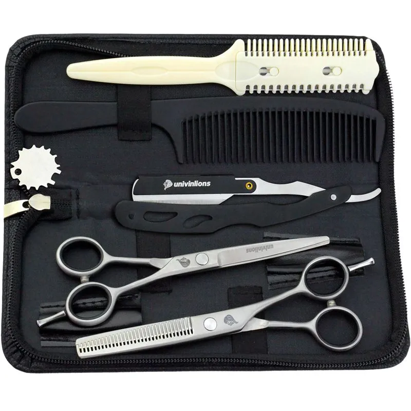 5.5 pouces offre spéciale ciseaux de coupe de cheveux kit de ciseaux de coiffure ciseaux à effiler pas cher tondeuse à cheveux rasoir de coiffeur outils de salon de coiffure