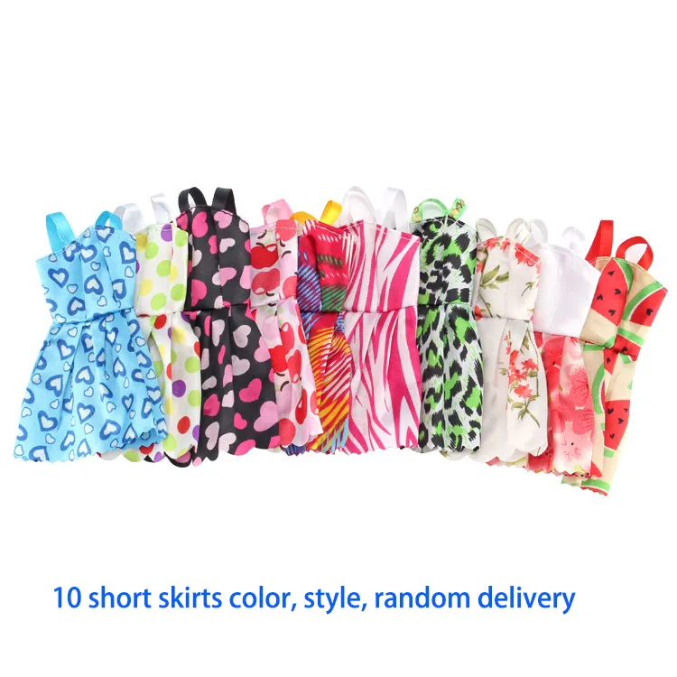 Cute Toy Doll 83 akcesoria, 10 spódniczek, 18 par butów, korony, szpilki, okulary karmienia butelki, świąteczne dziecko urodziny dziewczyna prezent, 2-1
