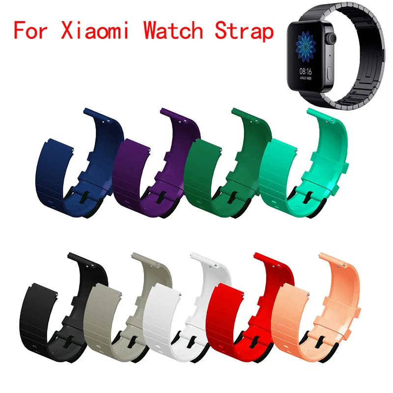 Silikonarmband für Xiaomi MI Smart Watch Sport Ersatzarmband Uhrenarmband für Xiaomi Watch Band 2019 mit Adapteranschluss