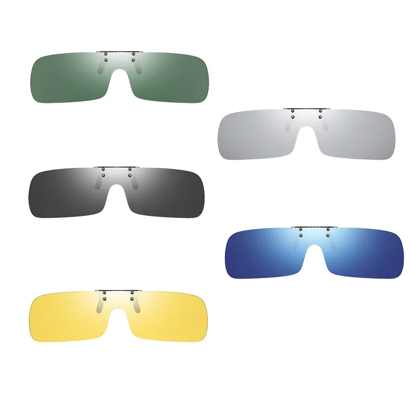 Унисекс поляризованный клип на солнцезащитные очки Рядом с видом на вождение ночное видение объектива анти-УВА анти-UVB велоспорт рыболовные солнцезащитные очки