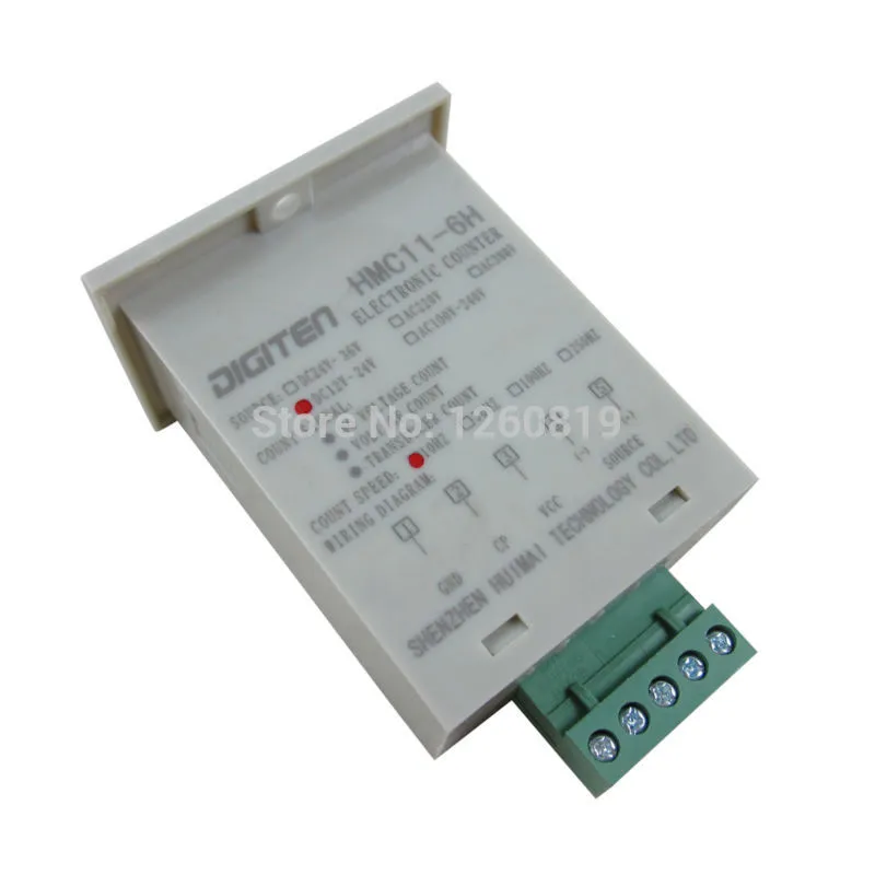 Freeshipping 0-999999 Digitaler LED-Zähler + Fotoelektrischer Schaltersensor + Reflektor Automatisches Förderband 12-24 VDC