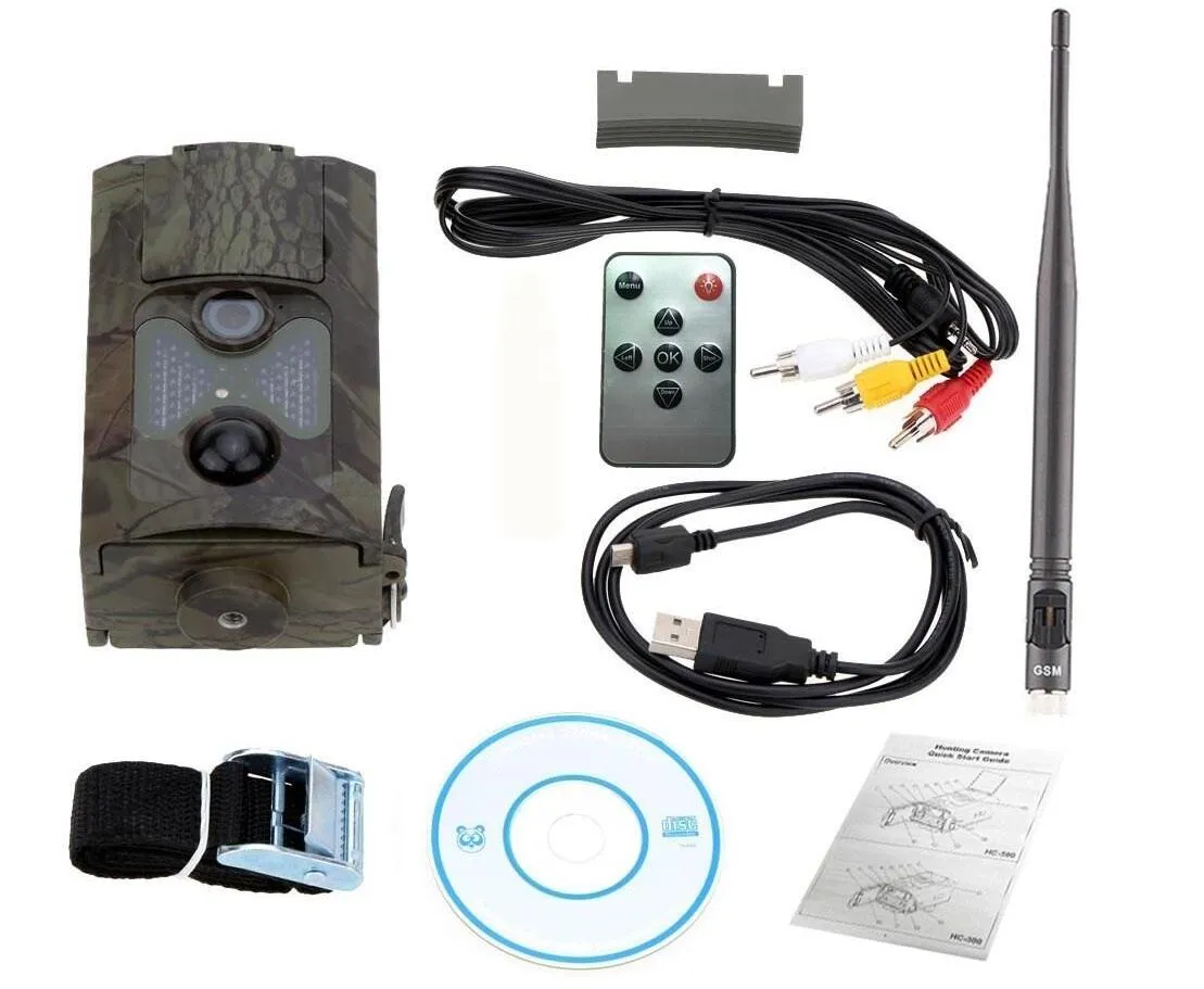 HC300M Caméra de chasse 2Inch LCD Trail numérique Vidéo Scoutisme infrarouge HD 12MP CMOS MMS GPRS Wild HC300A