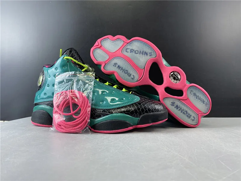 Green High Quality 13 Pink Doernbecher Patent leather Men