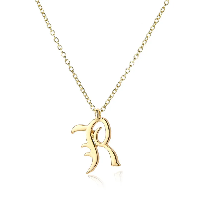 Cursive English Letter R Name Sign Set For Necklace And Dainty Jewelry ...