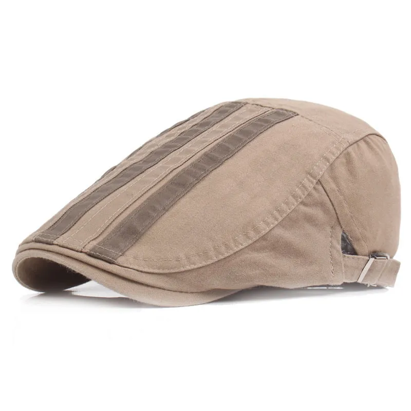 Vendita calda Cappellini da guida in cotone a righe unisex Uomo Donna Cappello da strillone Berretto da viaggio Berretto casual Donna Uomo Cappelli in avanti