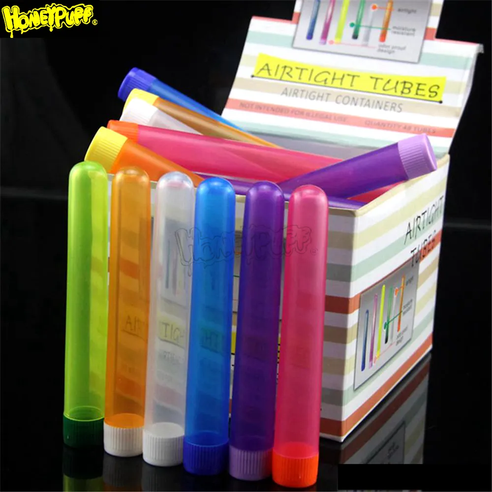 115MM Plastic Smoking Doob Tubes Cigarette Storage Cones Airtight Packaging Tube Vial Waterproof