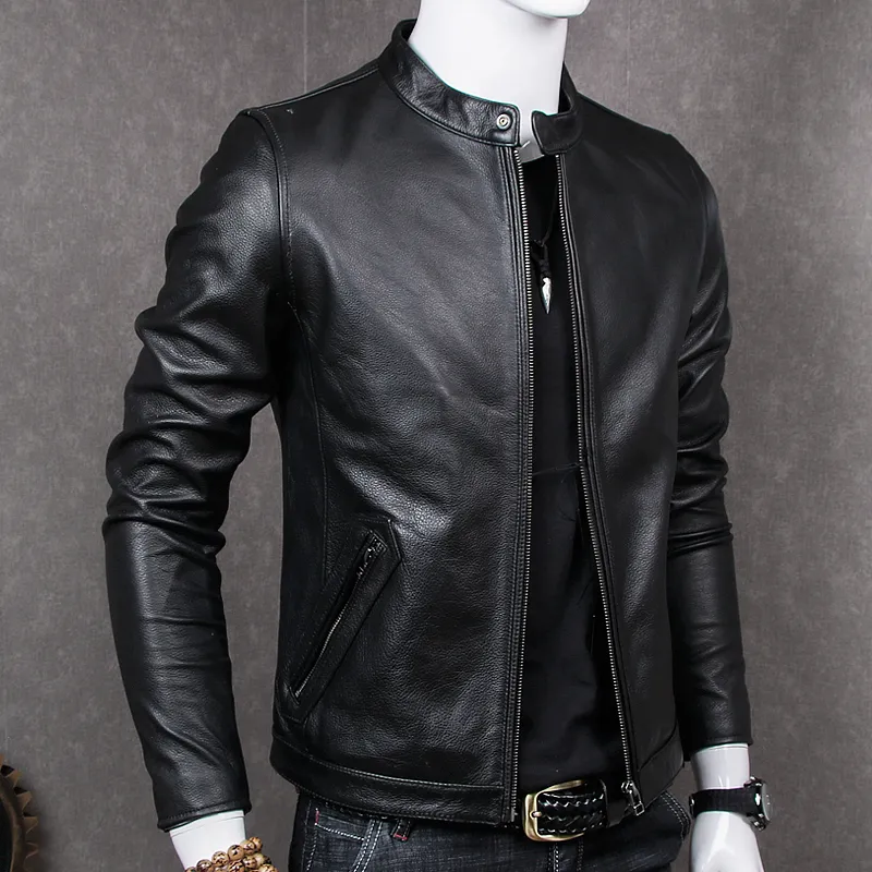 Chaqueta Biker Hombre Imitación Cuero - Men's Leather Jackets Autumn Men  Coats - Aliexpress