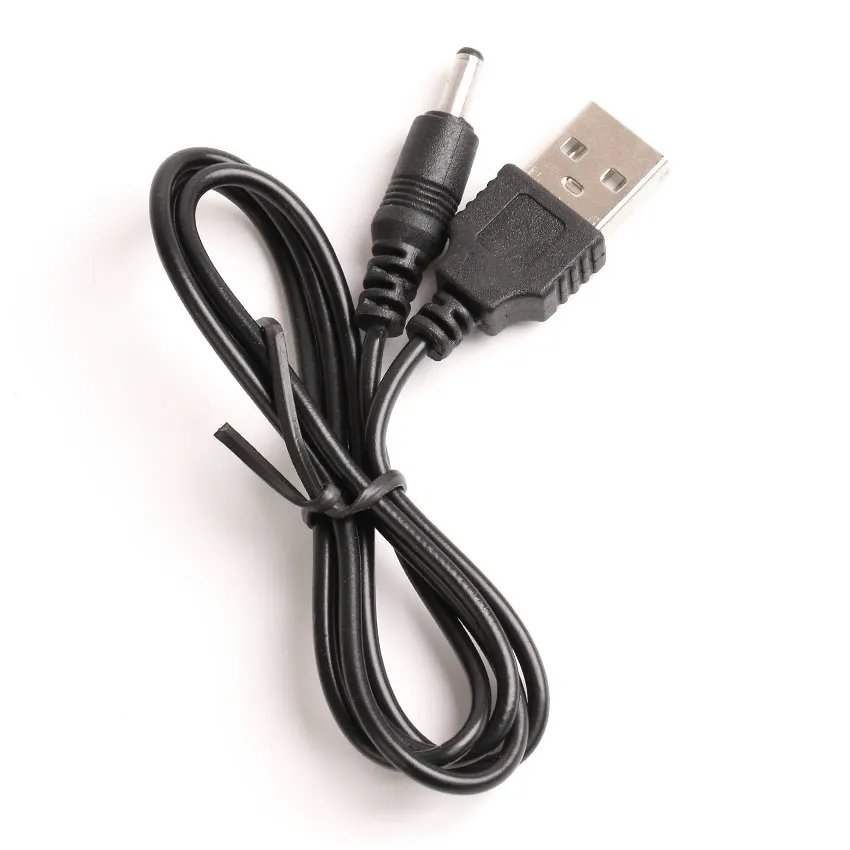 60 cm/2ft Svart USB -laddningsladdningskablar till DC 3,5 mm Plug/Jack DC3.5 Power Cable