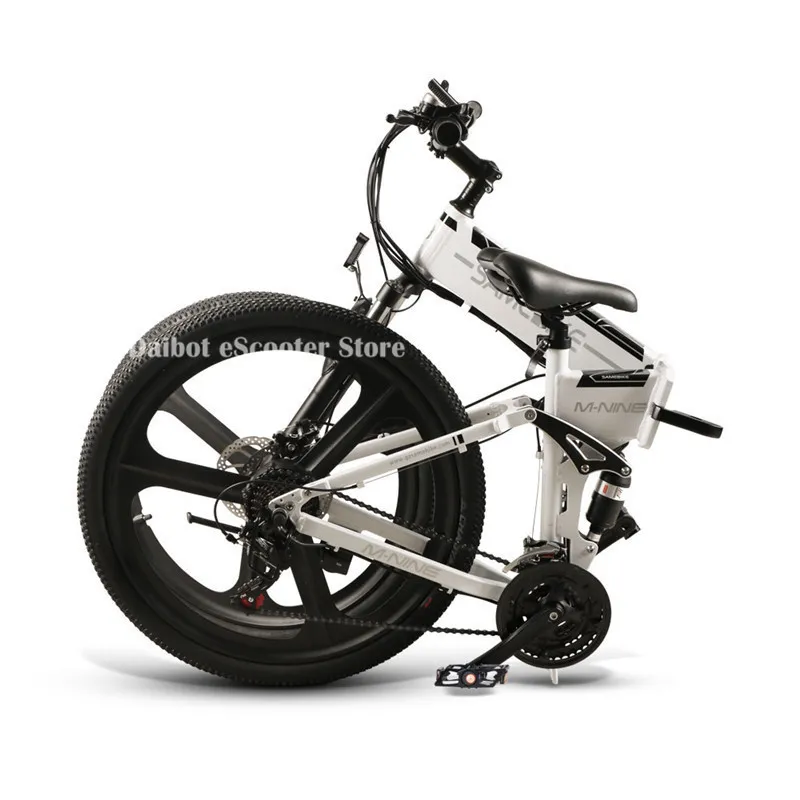 Powerful Electric Bicycle 2 Wheels Electric Bicycles 21 Speed 35KMH 48V 350W Folding Electric Scooter With Removable Battery (9)
