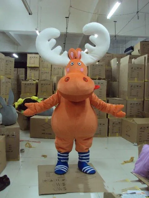2019 Hoge Kwaliteit Rendier Mascotte Moose Deer Custom Fancy Costume Anime Mascotte Fancy Dress Carnaval Costume
