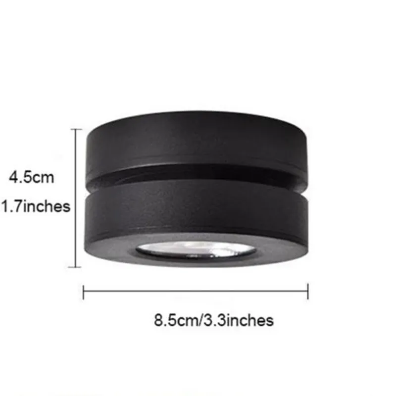 Moderne, ultradünne LED-Schienenleuchte/Downlight, 3/5/7 W, oberflächenmontierte LED-Strahler, Schienenlampe, AC 110 V–240 V, Deckenleuchte