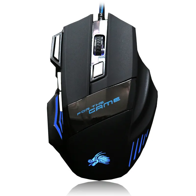 Profissional 5500 DPI Gaming Mice 7 Botões LED óptica USB com fio Mices para PRO Gamer Computador X3 Mouse da OPEP