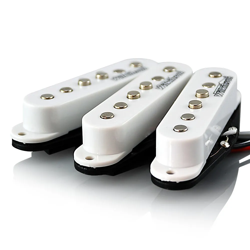 SSS Ceramic Wilkinson Humbucker Pickups Set Single Coil, N/M/B, White