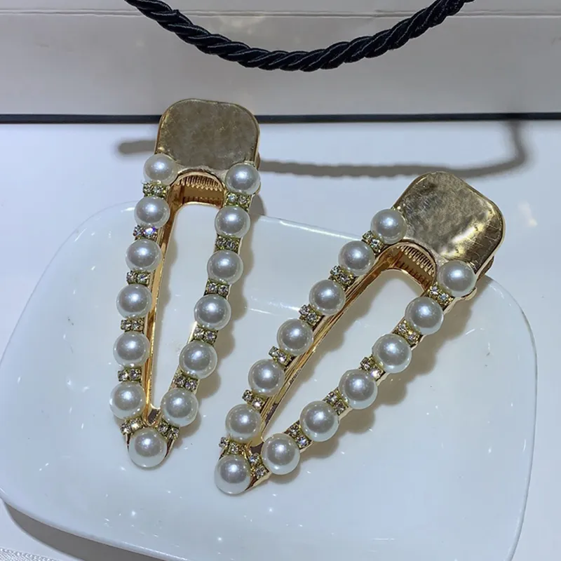 8x2.8cm Moda Pearl Clab Clamp List Włosów Klipsy Side Clip Fryzury do Damska Kolekcja Barrettes Biżuteria Prezent Prezent