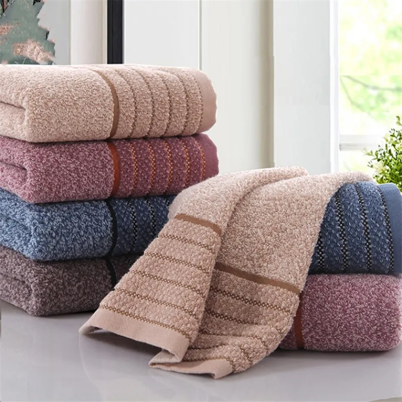 74x34cm 순수한면 수건 성인 두꺼운 흡수성 소프트 페이스 타월 수 Washcloth 가정용 여행 체육관