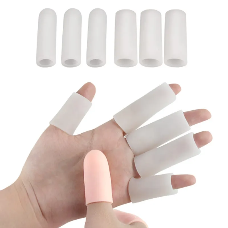 100sETs / Lot Gel Toe Tube Finger Protector Sleeve Separator för skydda krackade hudkornblåsor Callus Care Relief