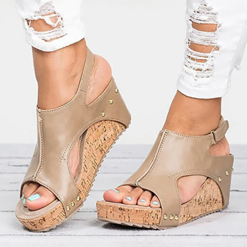 Women's Stylish Vacation Style Summer Wedge Sandals With Platform Heels |  SHEIN ASIA