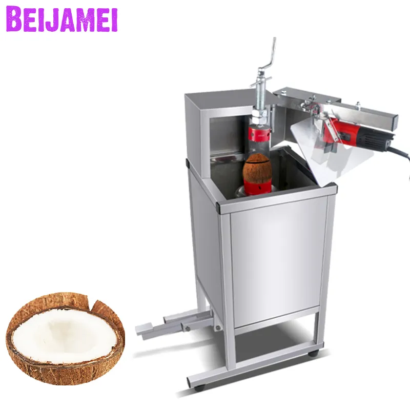 BEIJAMEI ouvre-noix de coco électrique Commercial en acier inoxydable ouvre-plat Machine coupe noix de coco