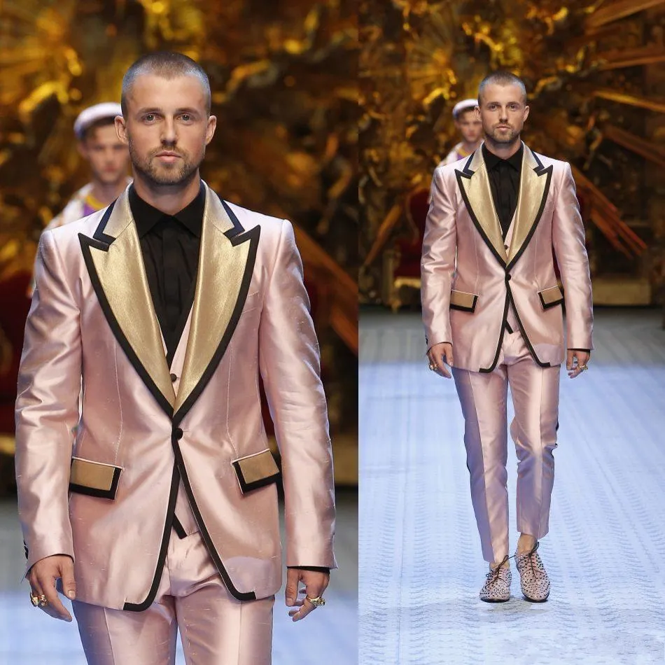 rose gold sequin mini dress Mens White Pink Paisley Tuxedo-Rose Gold main image 1