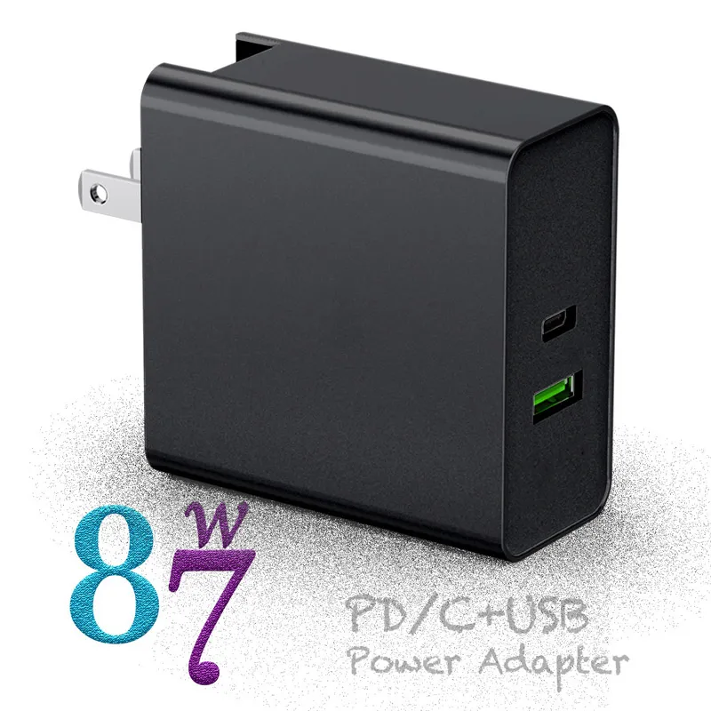 87W carregador de pd para 15 polegadas macbook pro mini iphone 11 xr xs max usb typec portáte portátil carregadores de energia Adaptador rápido carregamento