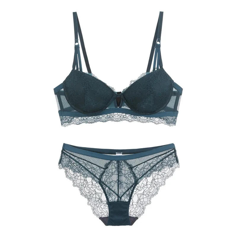Embroidered Cup Lace Push Up Bra And Panty Set Back For Women Sexy Lingerie  For Small Breasts And Side Tops From Lqbyc, $25.63