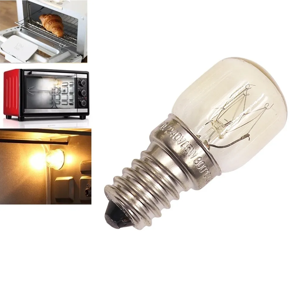 High Temperature 15W Yellow Toaster Tungsten Filament Plug In Oven Light  Bulb 300 Degree From Vavashop, $2