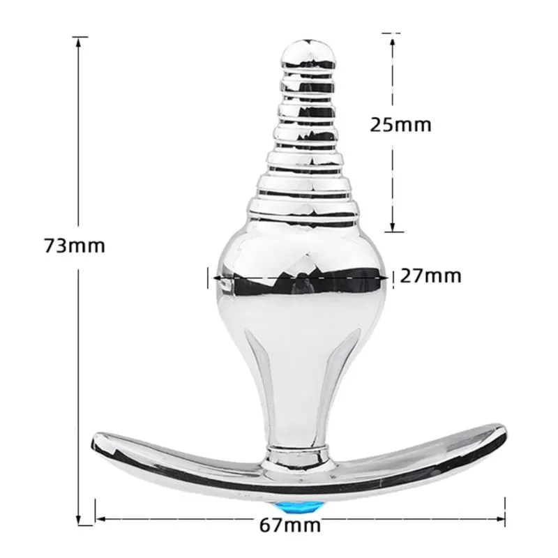 anal plug dimensions Blue Line 2.5