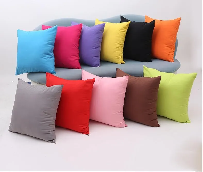 Pillowcase Home Decoration Scatter Cushions Online 45x45cm Pure Color