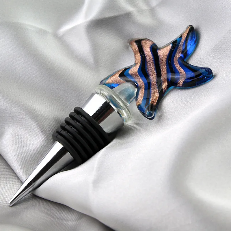 Bar Tools Starfish Wine Stopper Metal Wine Bottle Stoppers med presentförpackning Party Favor Wedding Presents grossist