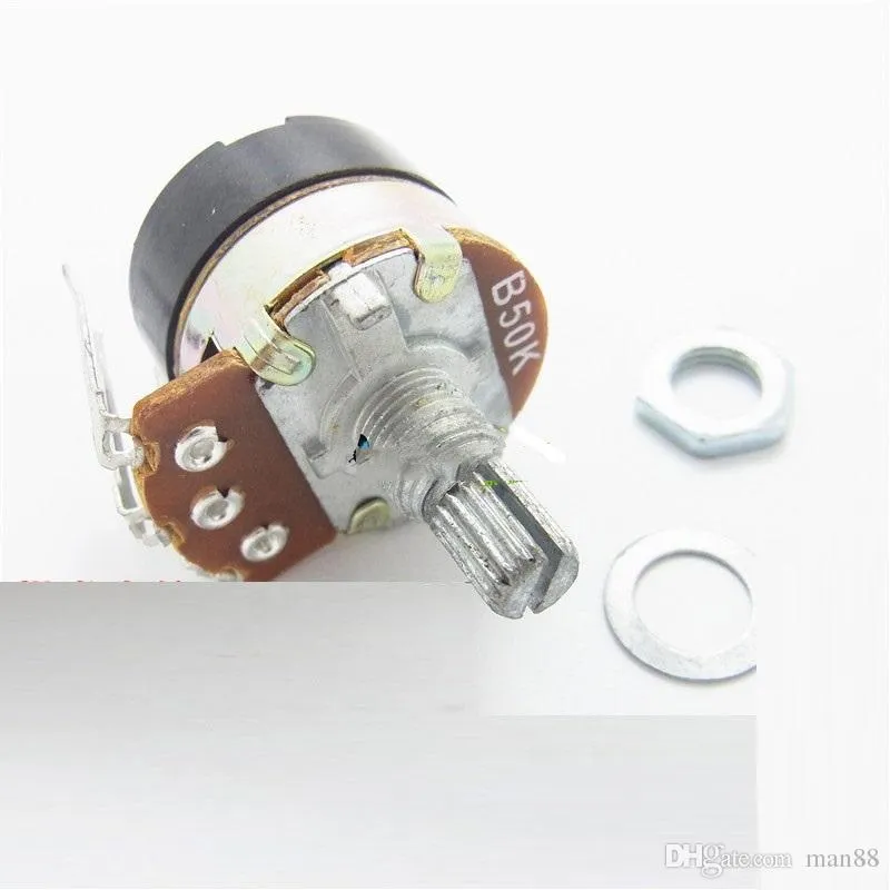 WH138 Singel tre-stifts potentiometer B50K B503 med switchdimmeromkopplare 15mm 15mm