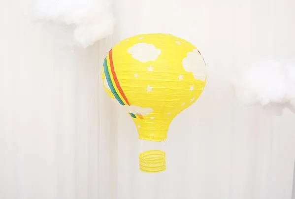 Rainbow Hot Hot Air Balloon Wairarapa Garland For Baby Showers