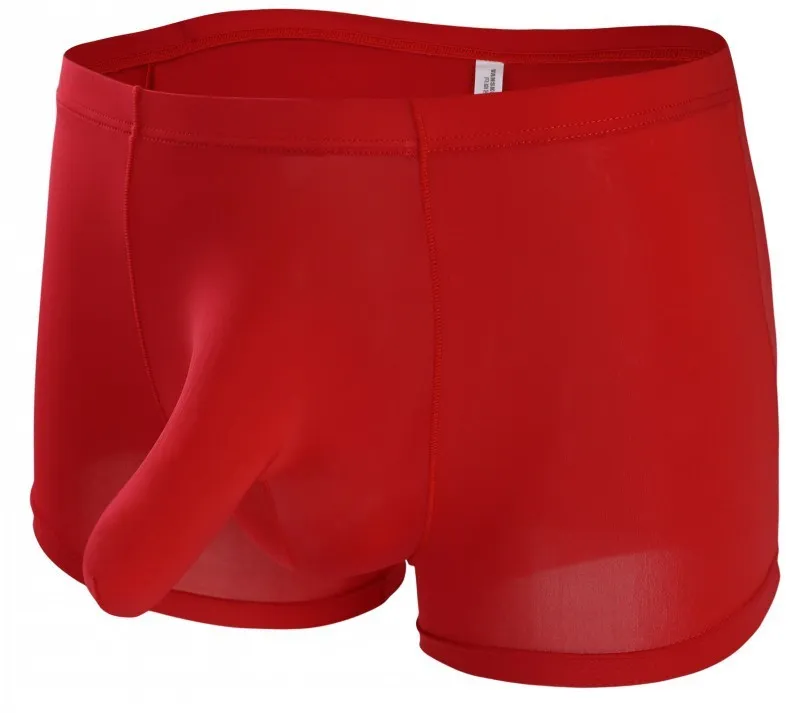 Intimo da uomo boxer sexy pantaloncini naso di elefante JJ biancheria intima di seta ghiaccio pantaloncini da uomo