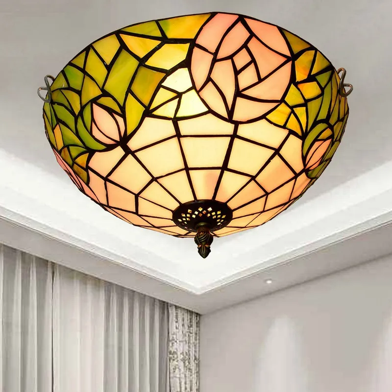 Tiffany art deco ceiling light hotsell