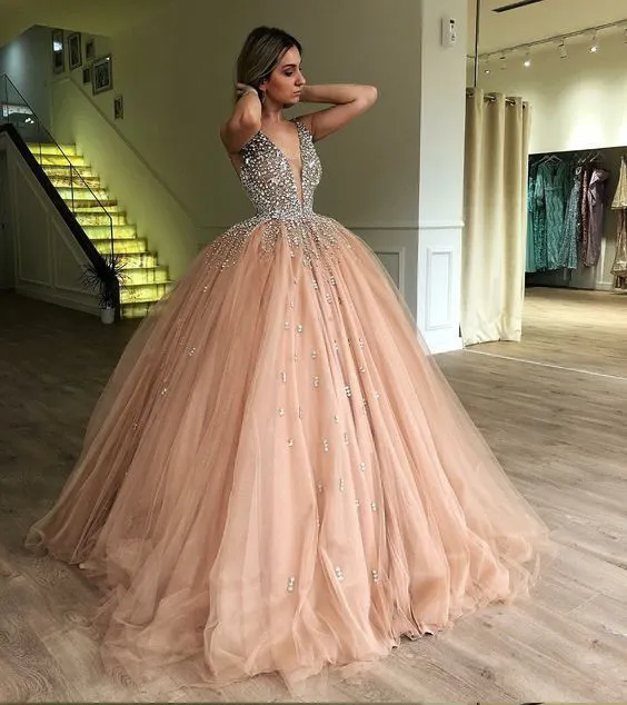 champagne quince dress