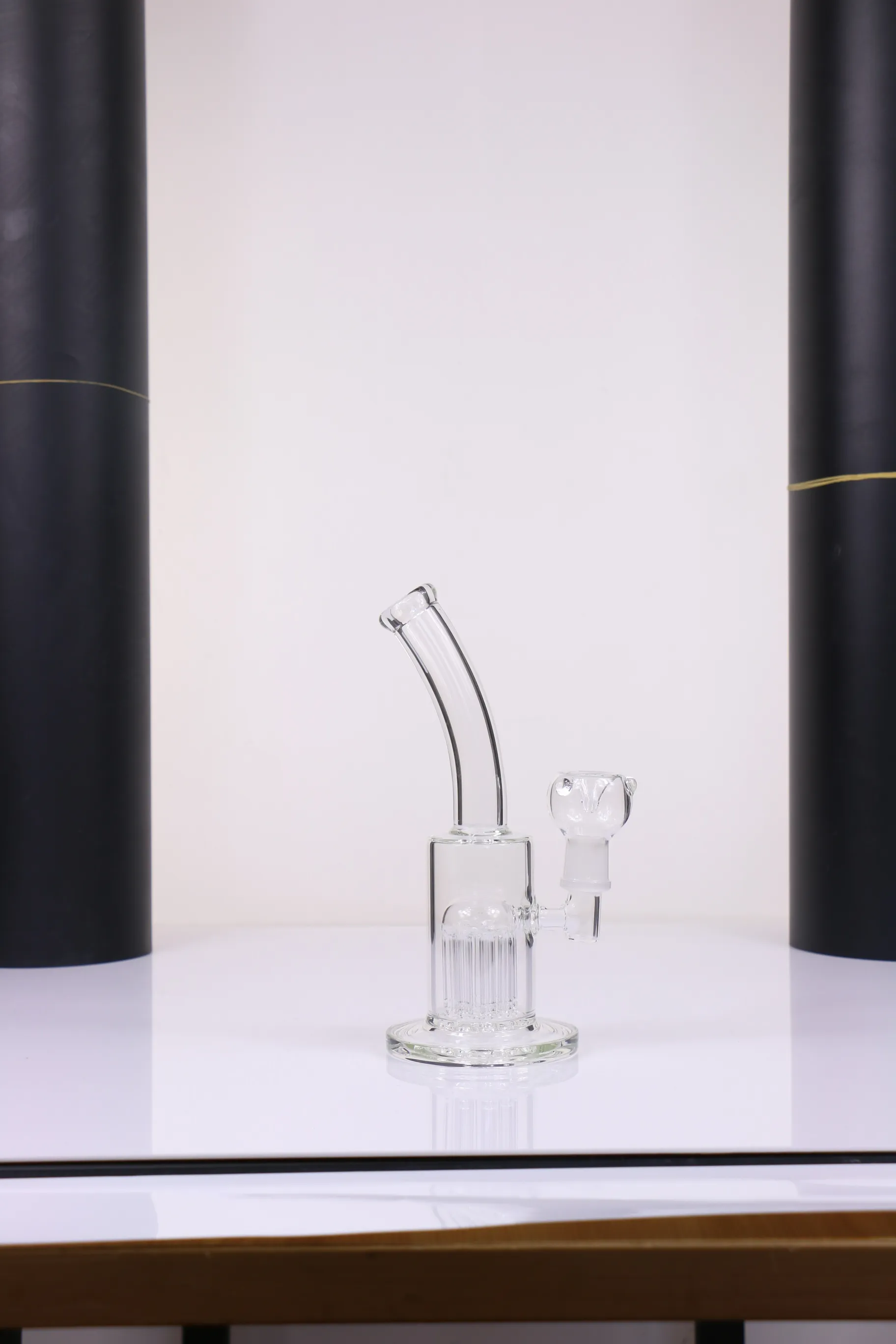 Wasserhaare Neue Gestaltung 8 Zoll Wasserbong mit Glasstück 19mm Männchen Gelenkgröße für Rohrraucher