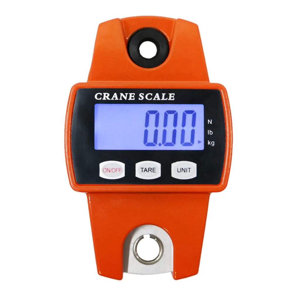 Livraison gratuite Mini balance de grue robuste industrielle portable LCD crochet électronique numérique balances de poids suspendues 300 kg kg, LB et N