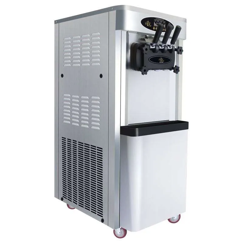 Commercial Soft Serve Ice Cream Machine 25L H Electric Vertical