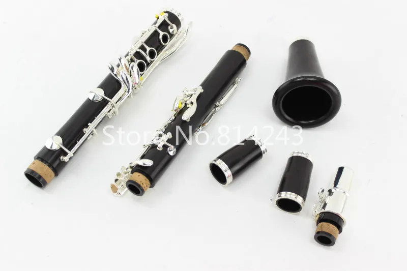 New Falling Tune A 17 Keys Clarinete Marca Qualidade Woodwind Instruments Nickel Silver Key Chave Clarinete Instrumento Musical com Caso Frete Grátis