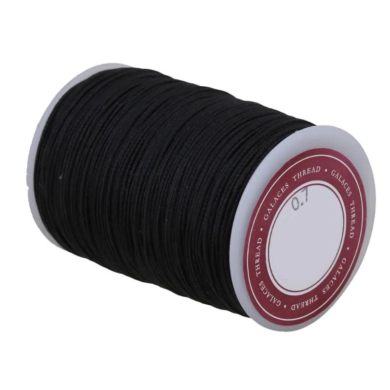 Garn 0,7mm Dia Black Polyester Waches Cord Craft Nähen Nähen Gewindewäsche