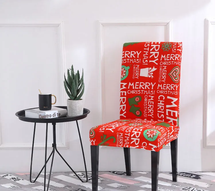 Lot De 6 Housses De Chaise Noël - Père Noël & Bonhomme De Neige - 60x50cm - Polyester Antidérapant - Décoration De Table