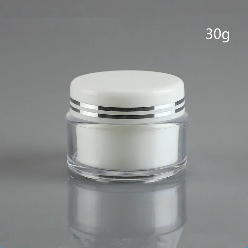 30g Plastic Cream Jar Empty Cosmetic Container Small Eyeshadow Bottle 1OZ Refillable Packaging F20171279