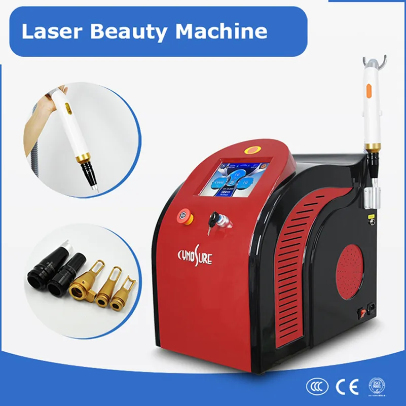Neue Pikosekunden Laser Q-Switch Nd Yag Hautpflege Akne Behandlung Spot Pigment Sommersprossen Entferner Tattoo Entfernung Maschine Salon Ausrüstung